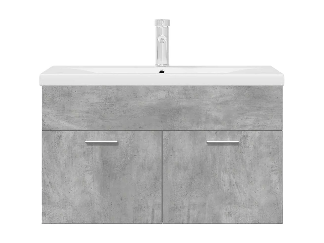 Armoire lavabo de salle de bain avec bassin intégré et robinet