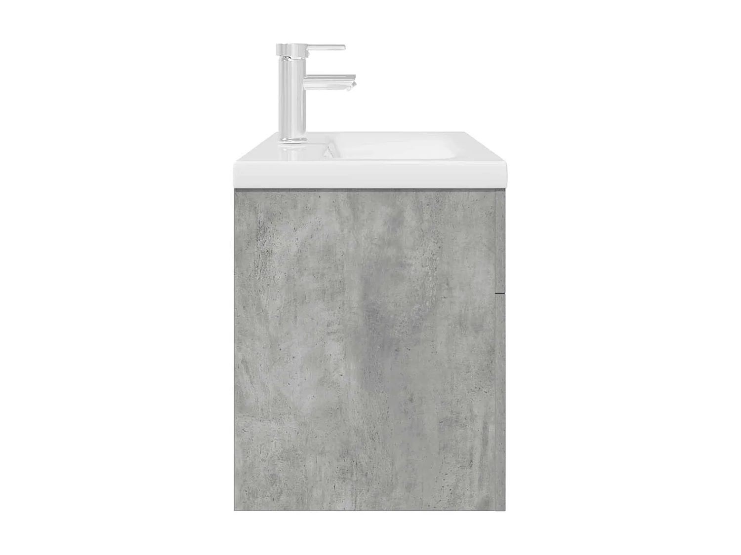 Armoire lavabo de salle de bain avec bassin intégré et robinet