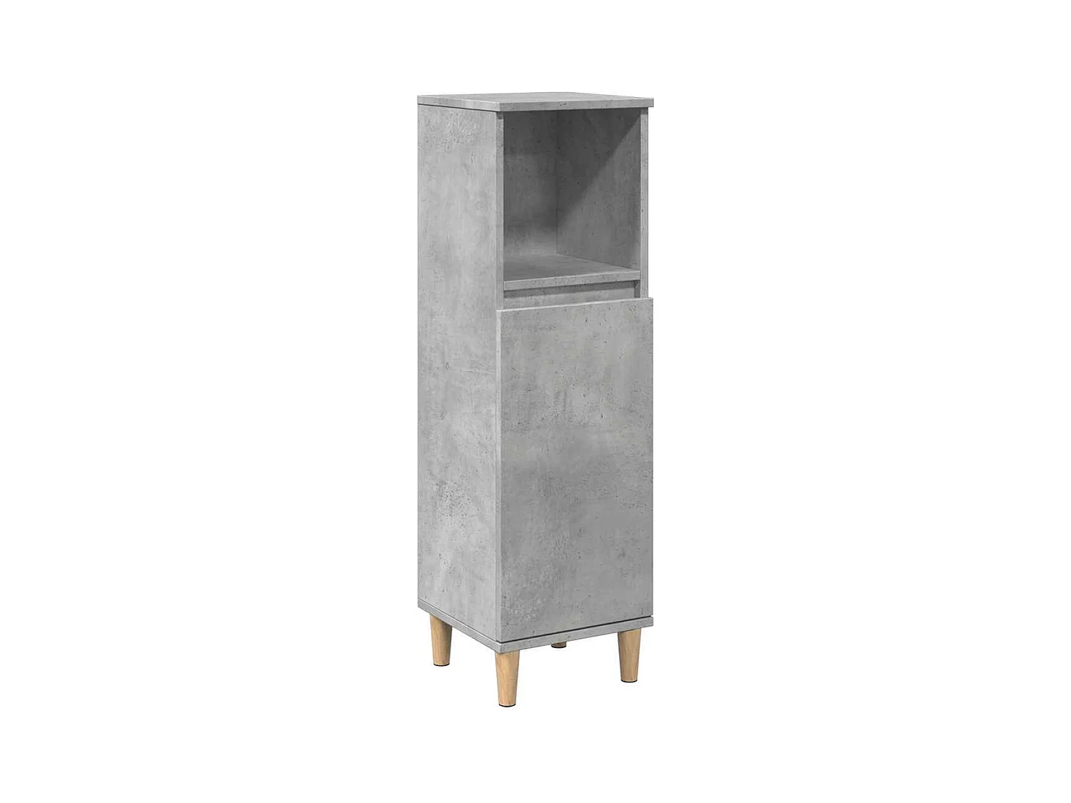 Set di mobili da bagno 3 pezzi grigio cemento