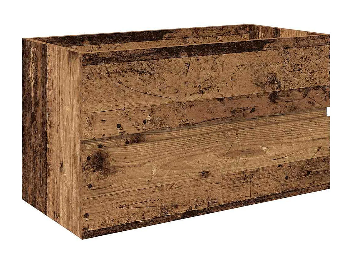 Conjunto de muebles de baño de 3 piezas de madera de ingeniería