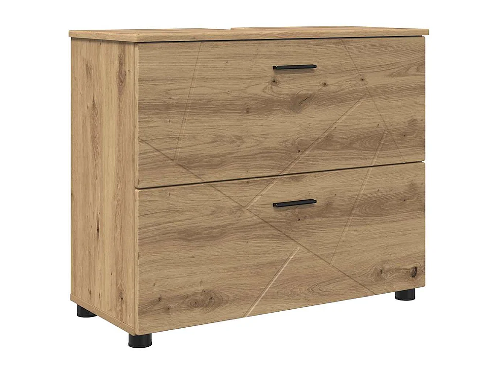 Ensemble de mobilier de salle de bain 5 pcs chêne artisanal