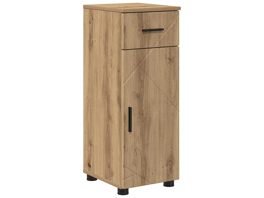 Ensemble de mobilier de salle de bain 5 pcs chêne artisanal