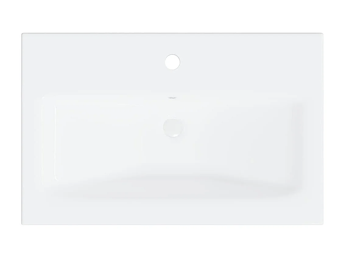 Set di mobili da bagno in truciolato bianco