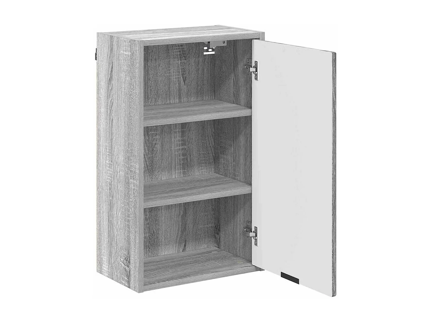 Ensemble de mobilier de salle de bain Plaid 3 pcs Sonoma gris