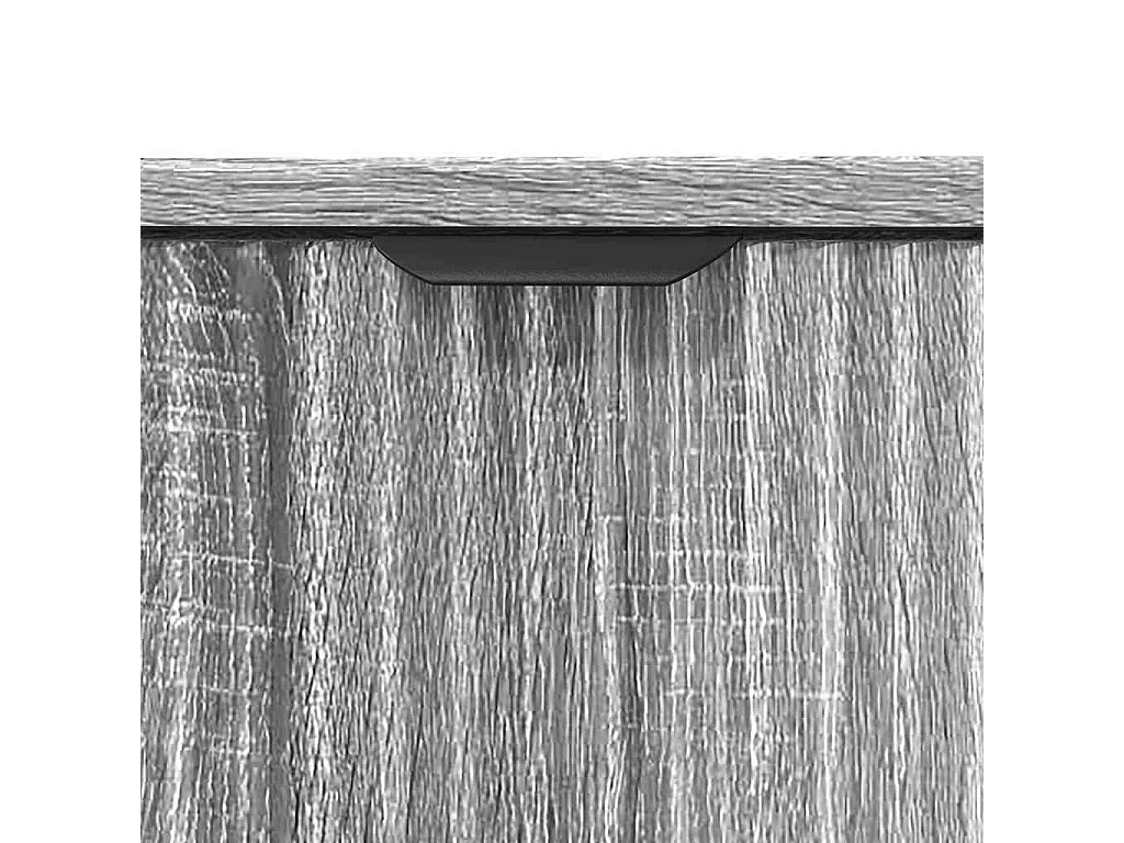 Ensemble de mobilier de salle de bain Plaid 3 pcs Sonoma gris