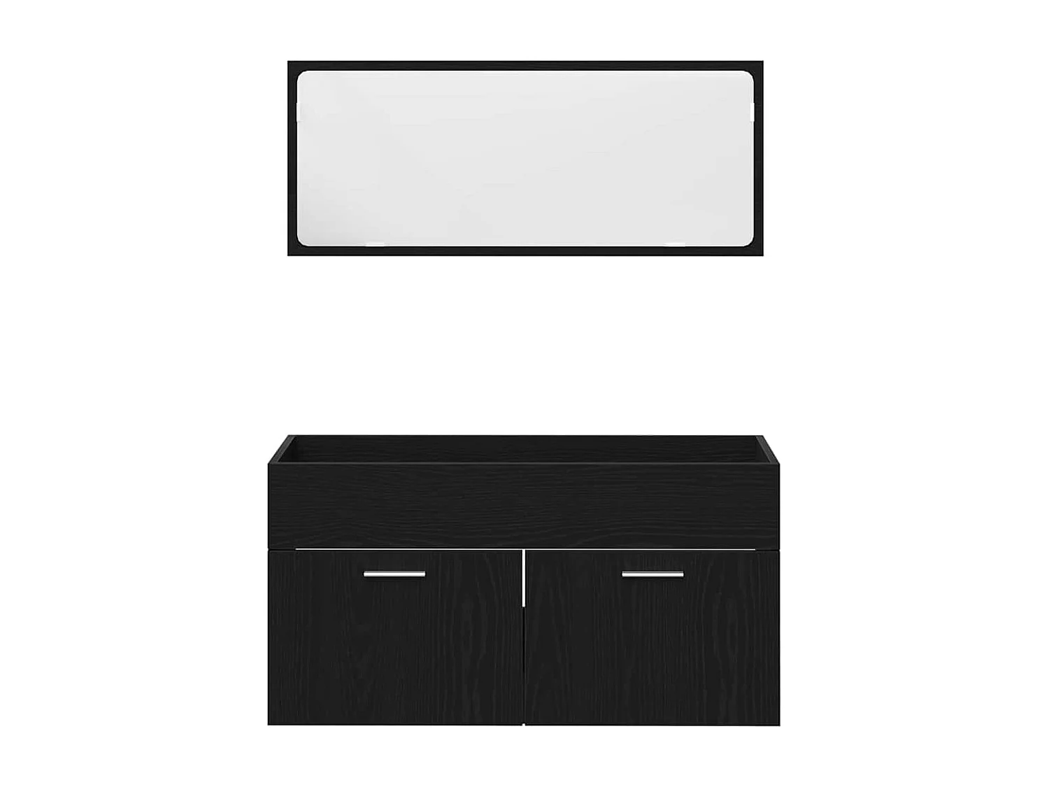 Set di mobili da bagno 4 pezzi Black Oak