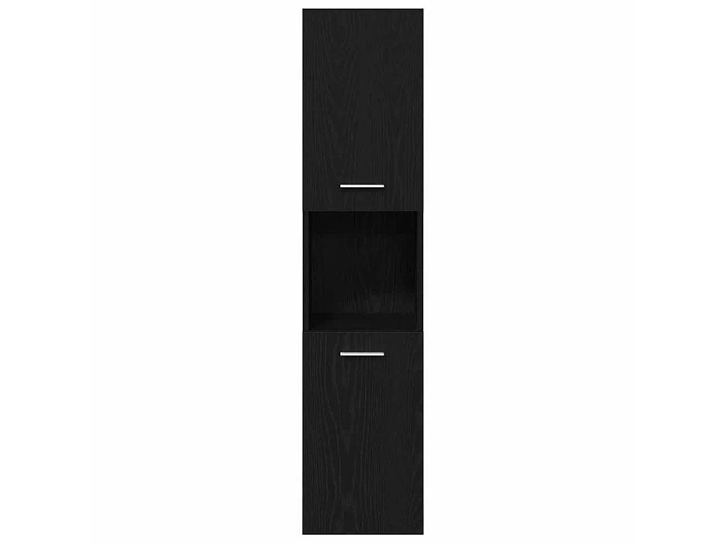 4-teiliges Badmöbel-Set Schwarze Eiche