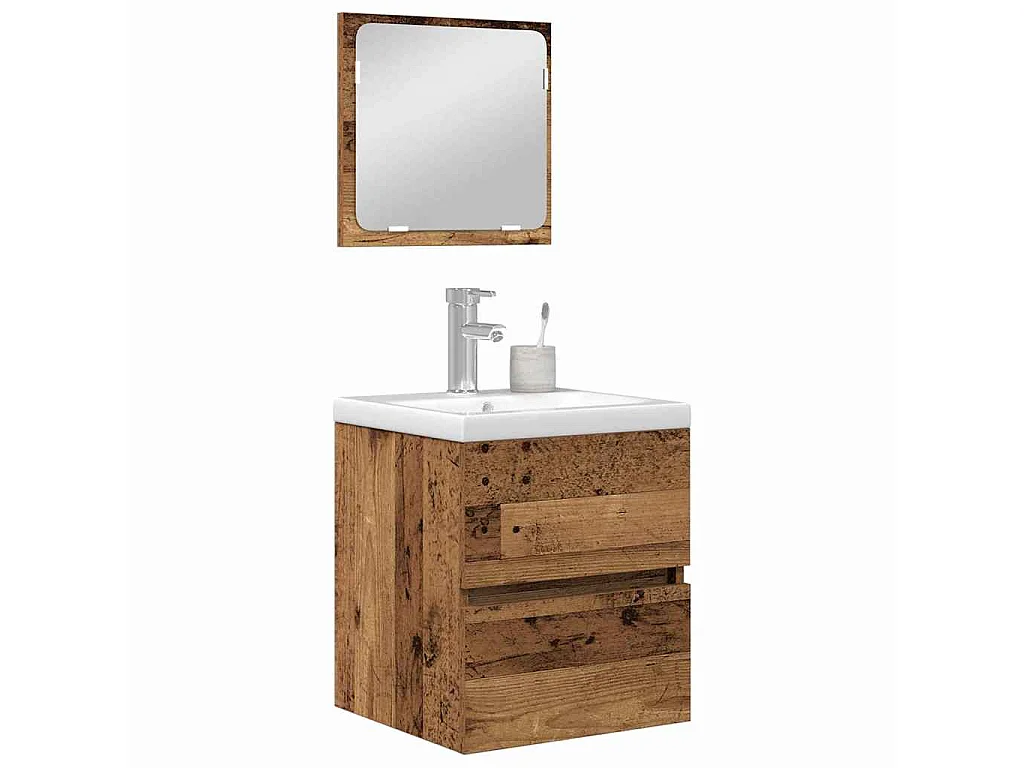 Ensemble de mobilier de salle de bain avec tiroir 3 pcs
