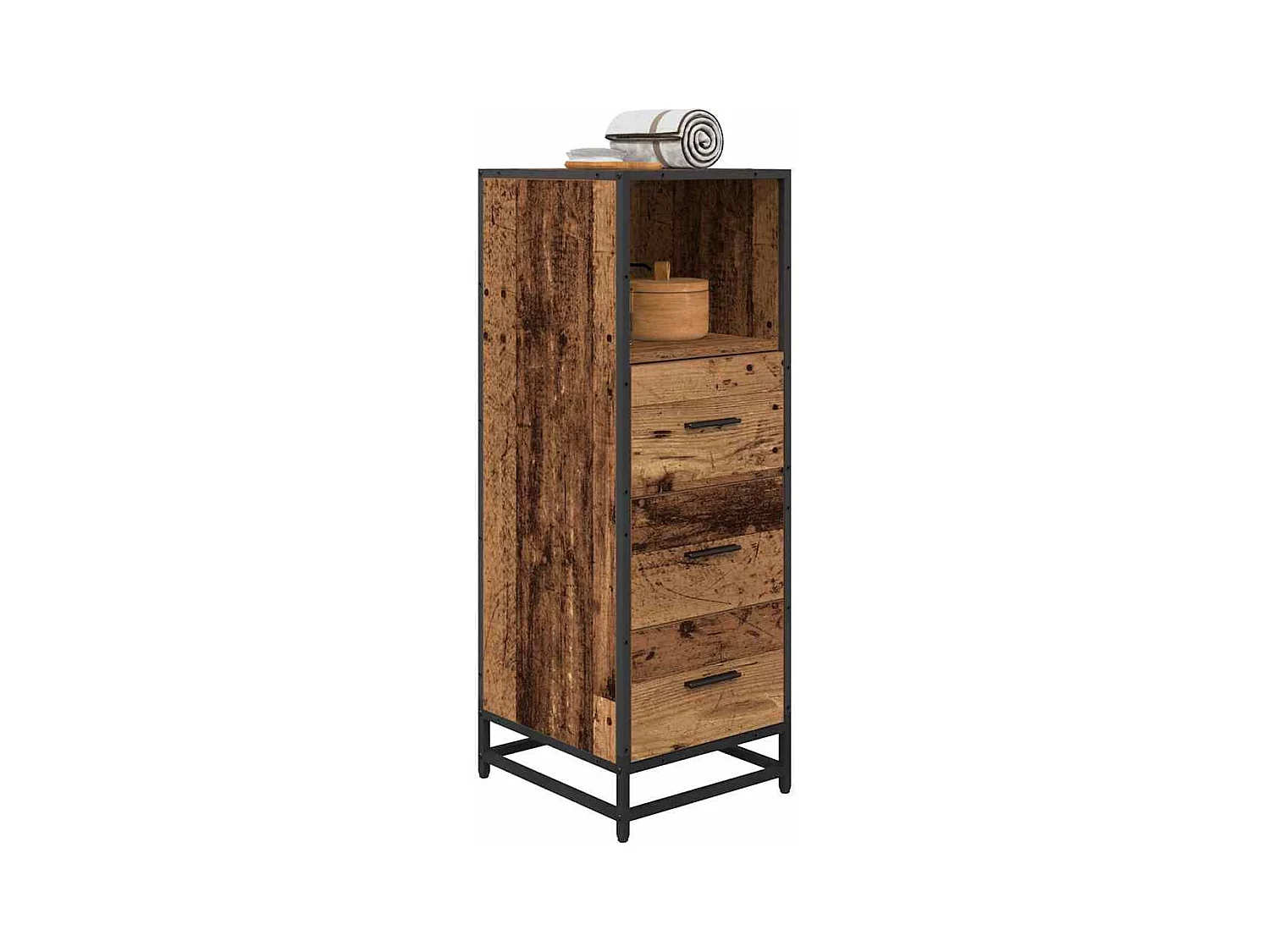 Mobile da bagno in legno antico 35 x 37,5 x 100 cm