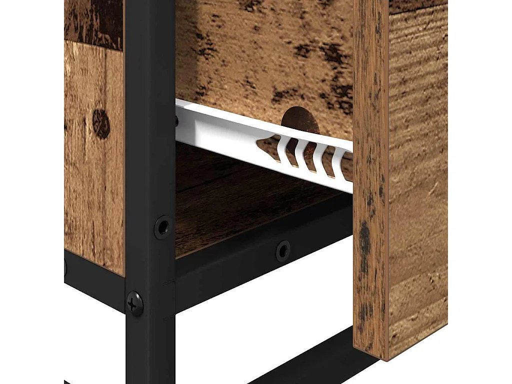 Mobile da bagno in legno antico 35 x 37,5 x 100 cm