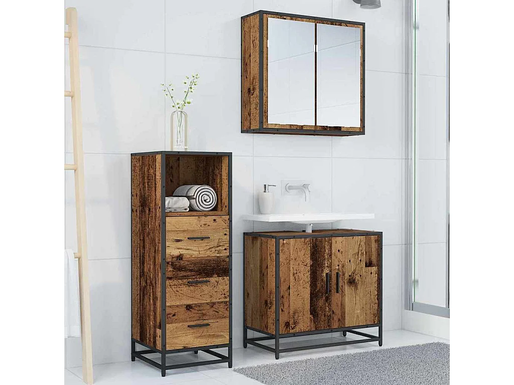 Mueble de baño Madera antigua 35 x 37,5 x 100 cm