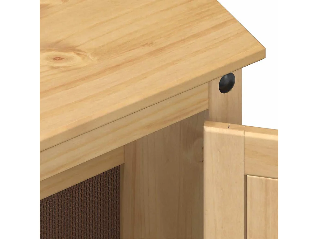 Conjunto de muebles de baño Corona de 2 piezas, madera maciza de pino