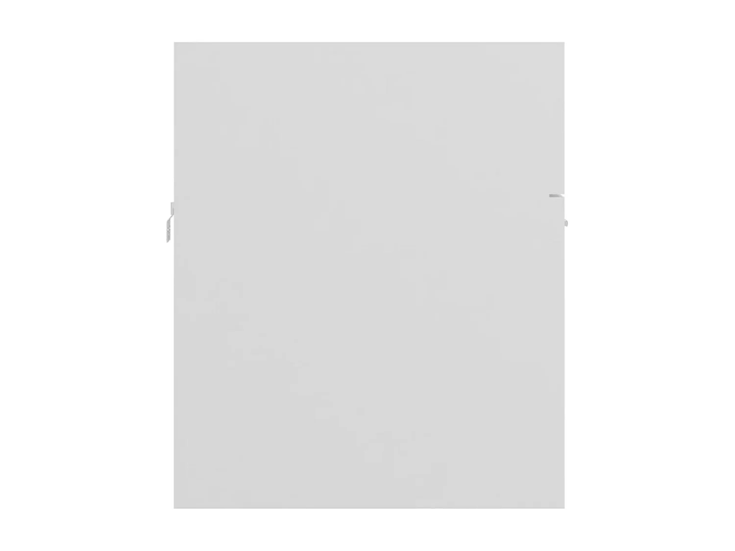 Mueble de lavabo con fregadero integrado Aglomerado blanco