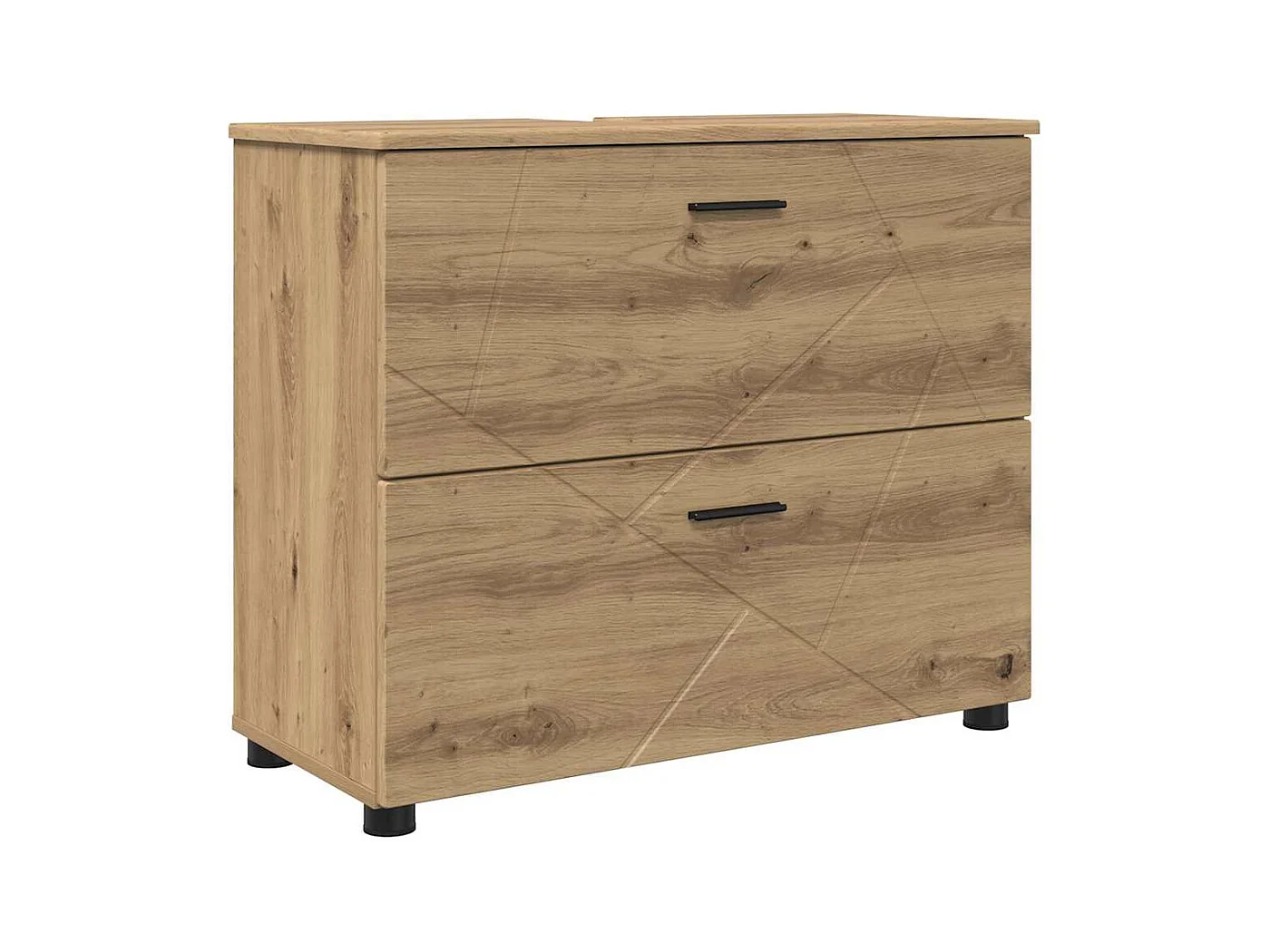 Ensemble de mobilier de salle de bain 4 pcs chêne artisanal