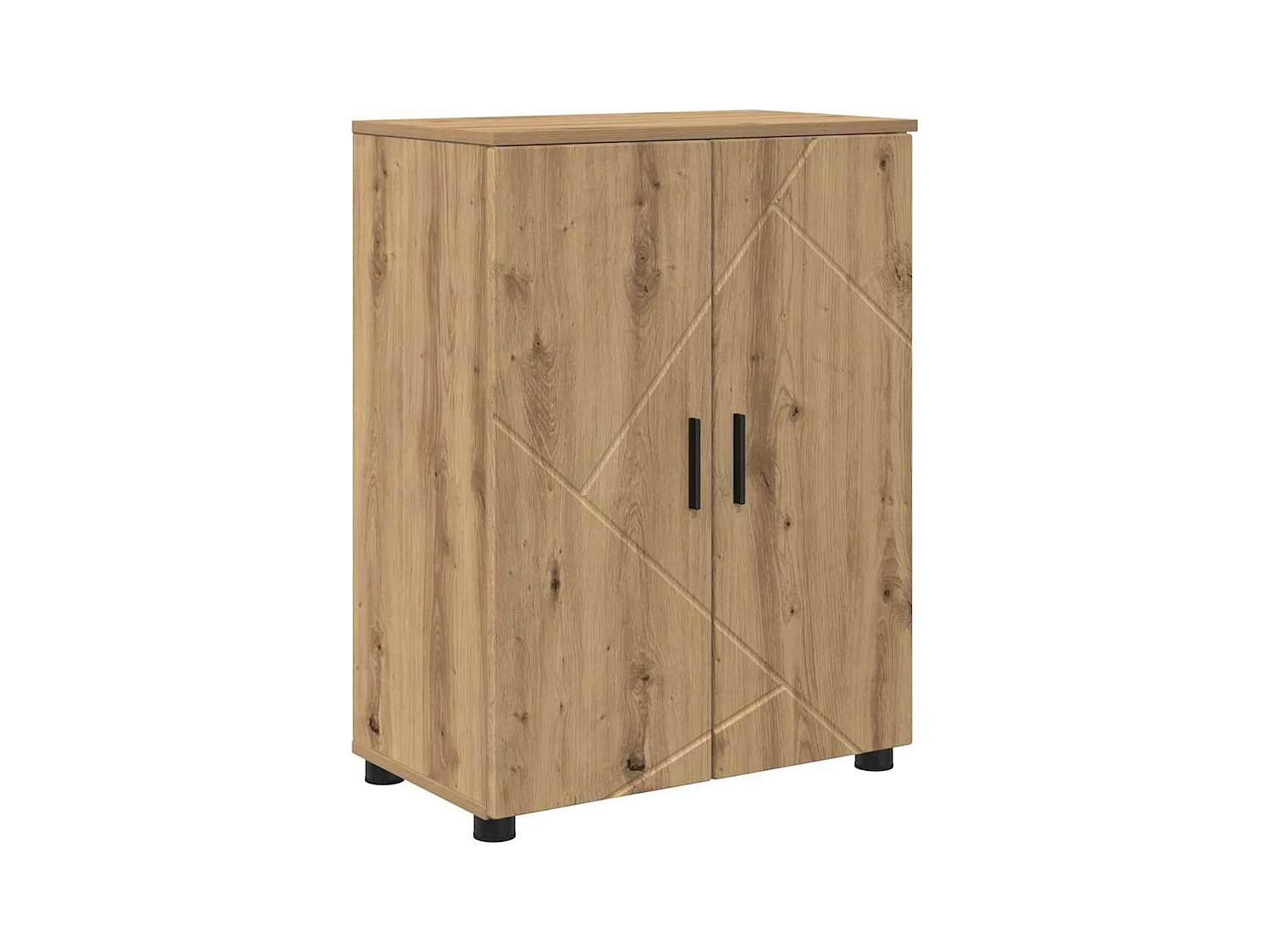 Ensemble de mobilier de salle de bain 4 pcs chêne artisanal