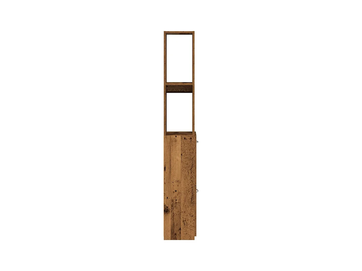 Badkamerkast oud hout 25x25x170cm bewerkt hout