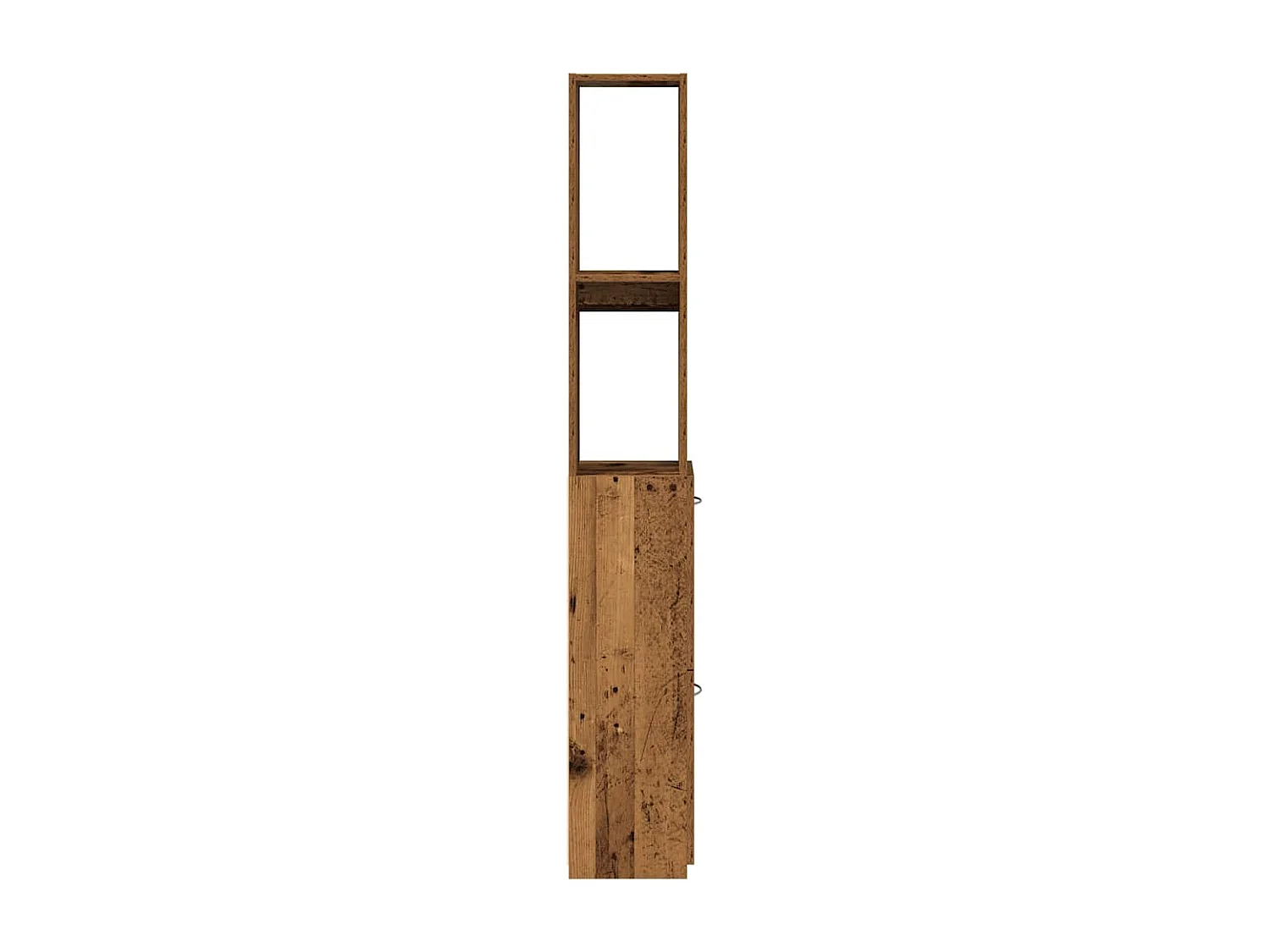 Badkamerkast oud hout 25x25x170cm bewerkt hout