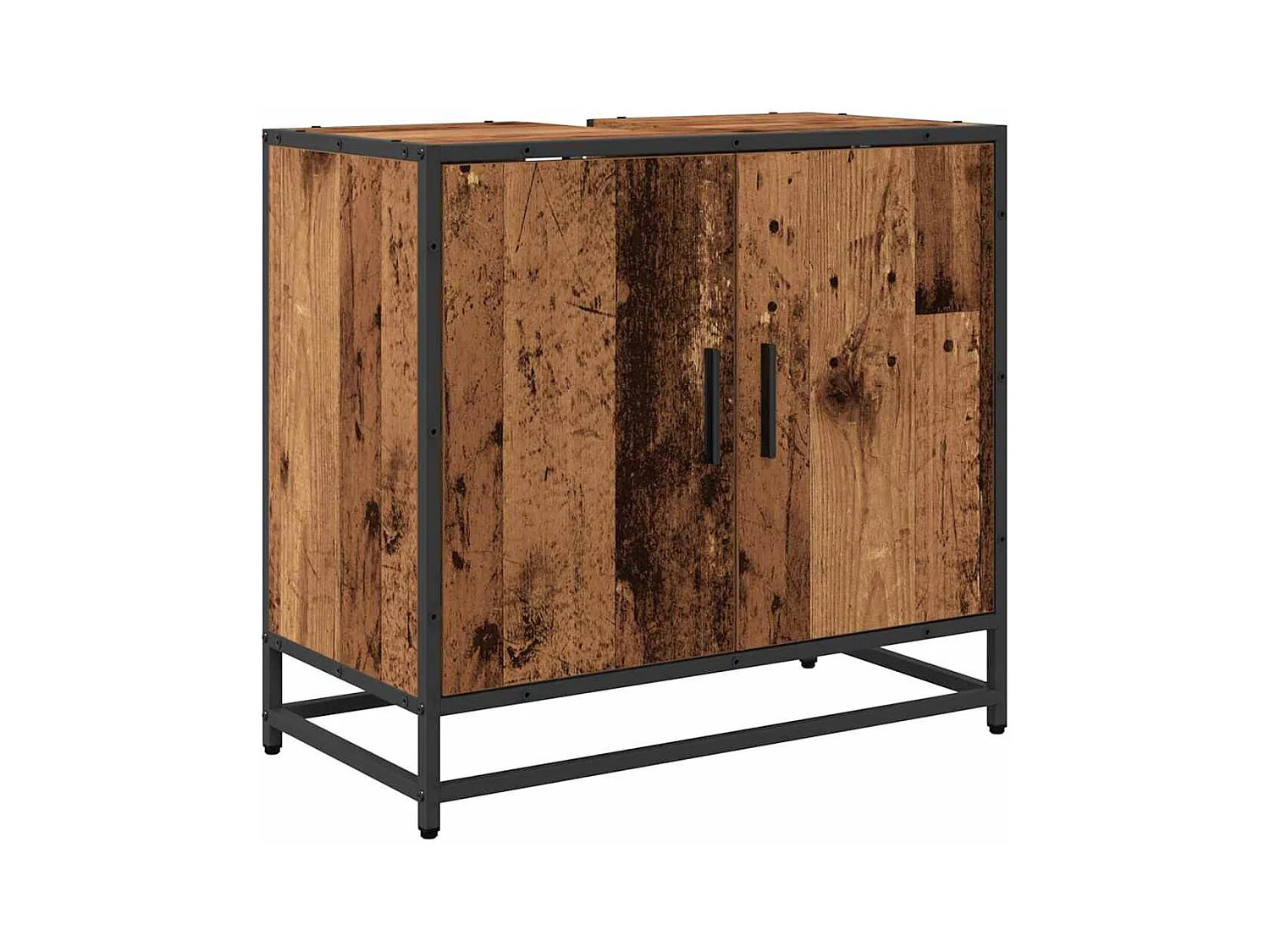 Mueble de baño para lavabo de madera antigua 65 x 33 x 60 cm