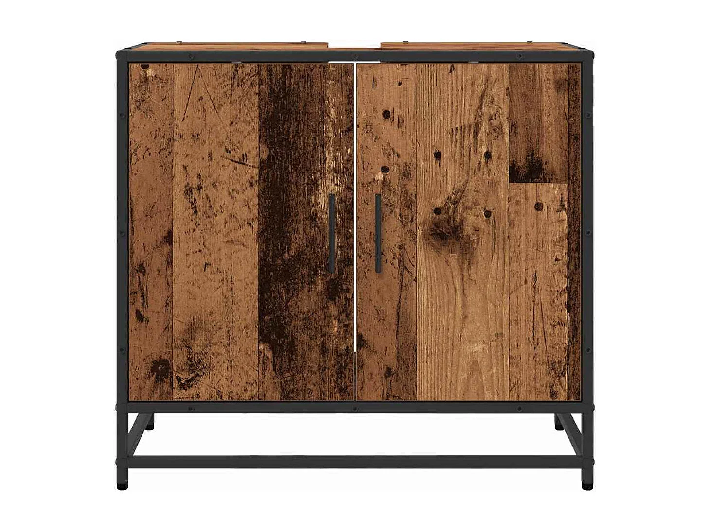 Mueble de baño para lavabo de madera antigua 65 x 33 x 60 cm