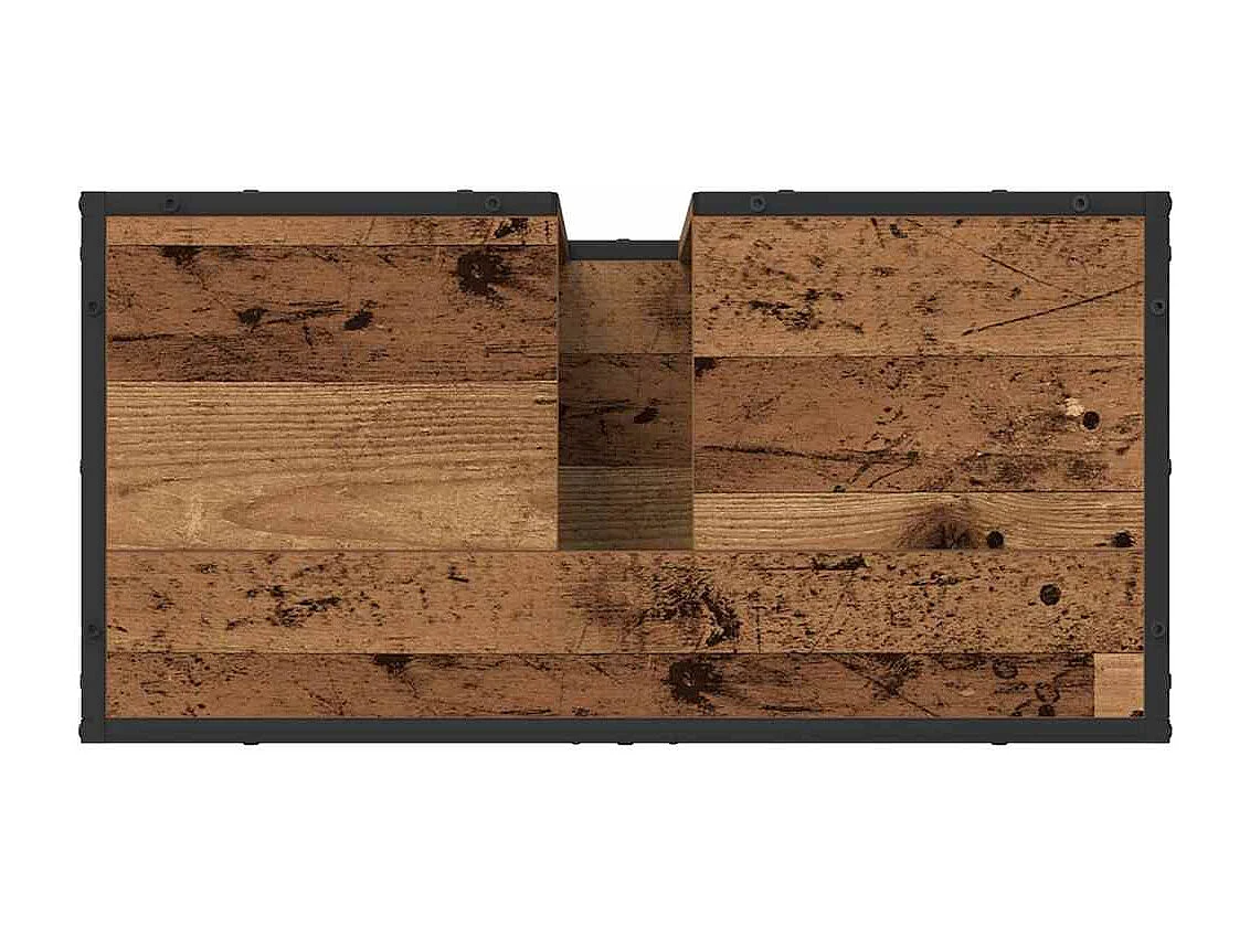 Mueble de baño para lavabo de madera antigua 65 x 33 x 60 cm