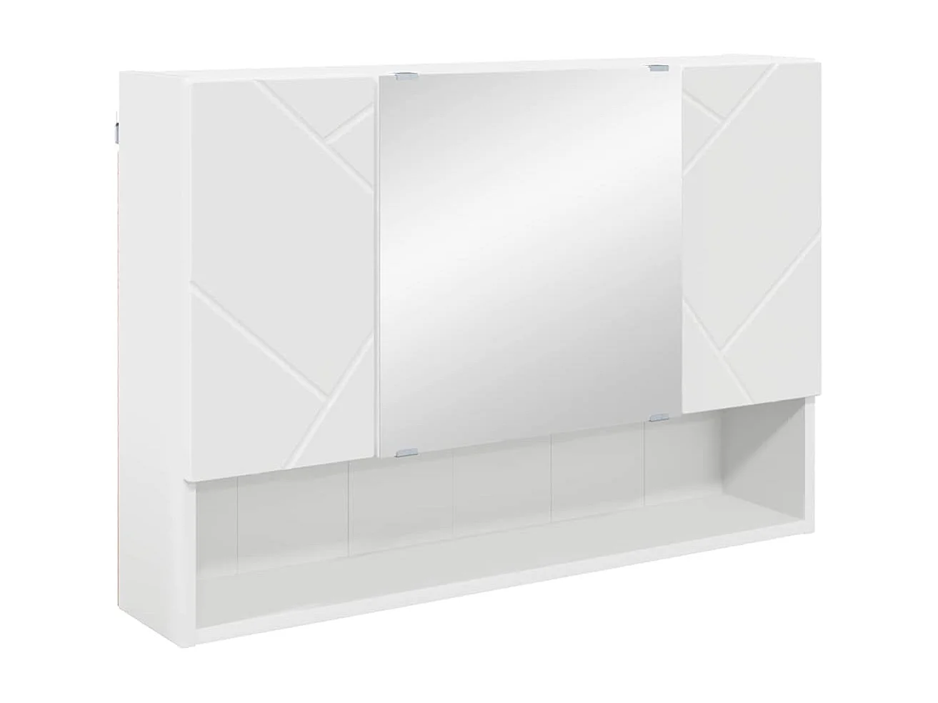 Conjunto de muebles de baño con cajón 4 piezas Blanco