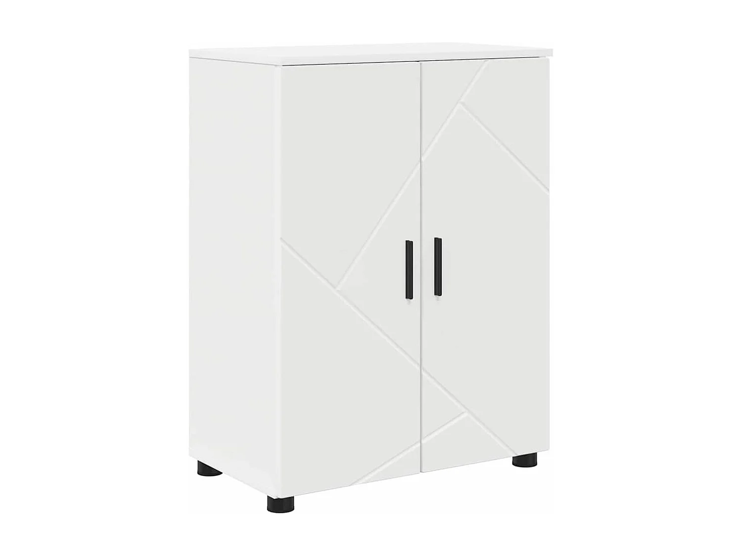 Conjunto de muebles de baño con cajón 4 piezas Blanco