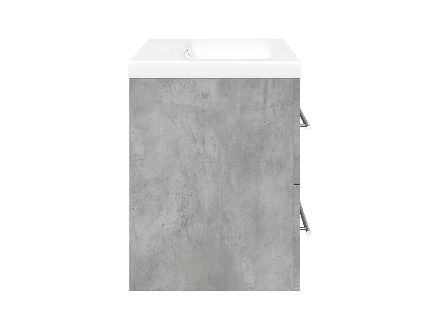 Set di mobili da bagno 2 pezzi grigio cemento
