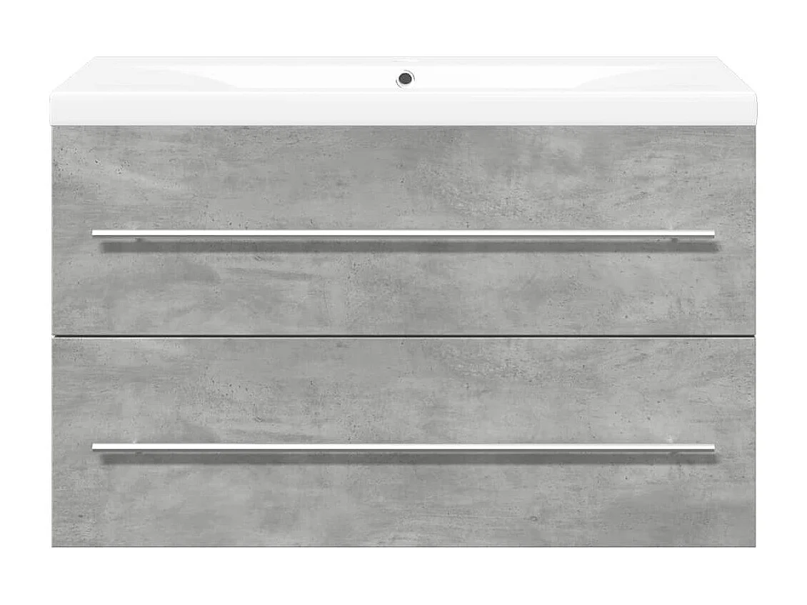 2-delige badkamermeubelset betongrijs