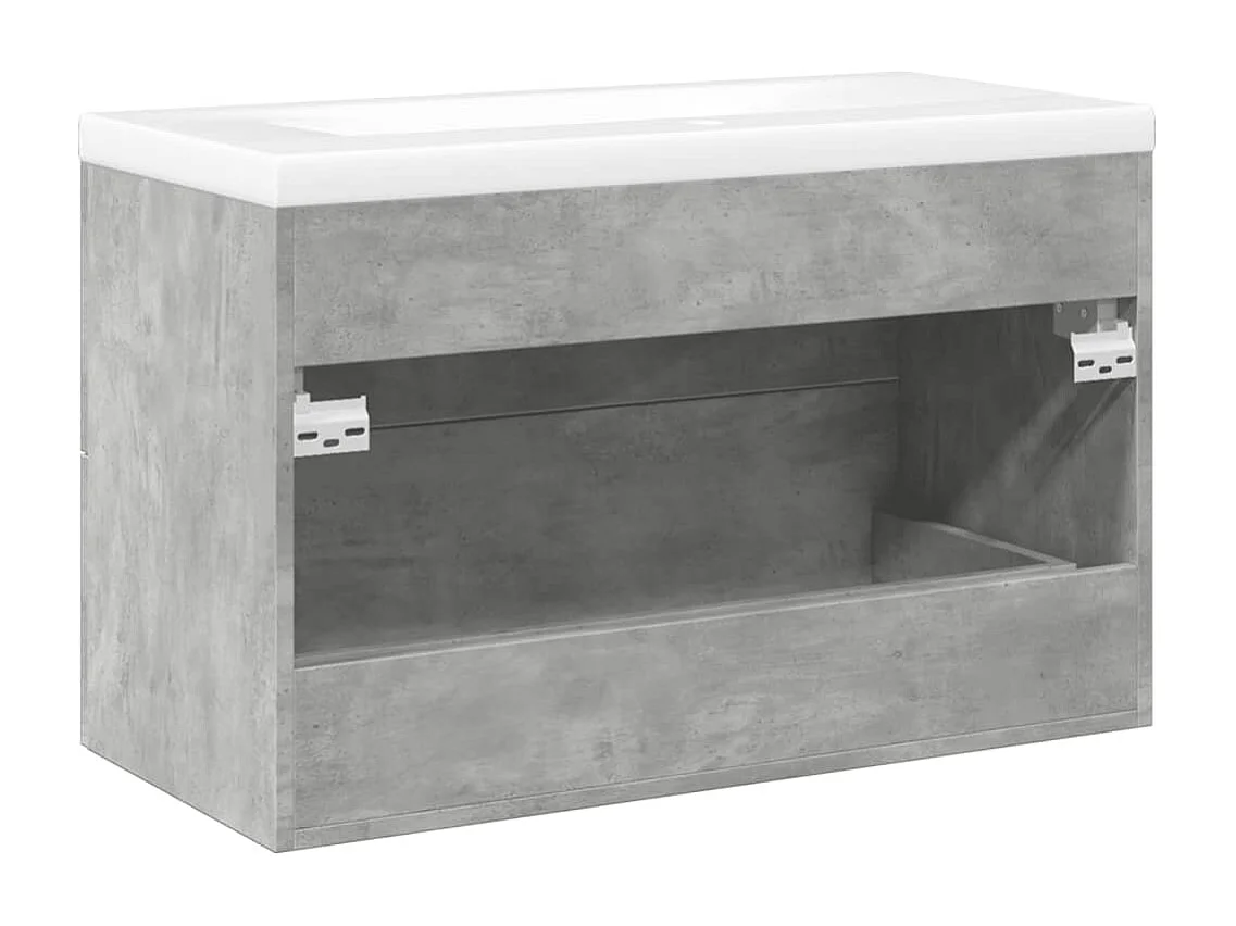 2-delige badkamermeubelset betongrijs