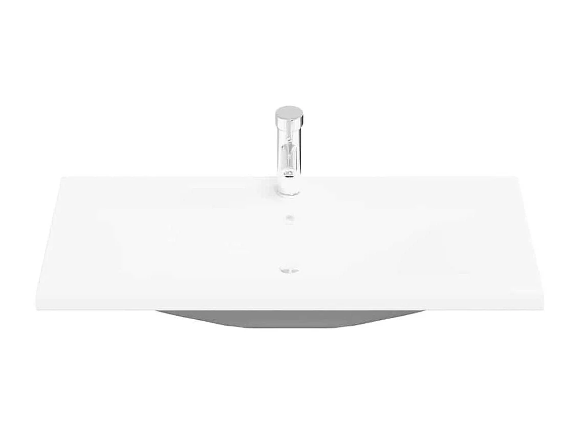 Conjunto de muebles de baño de 3 piezas Roble negro