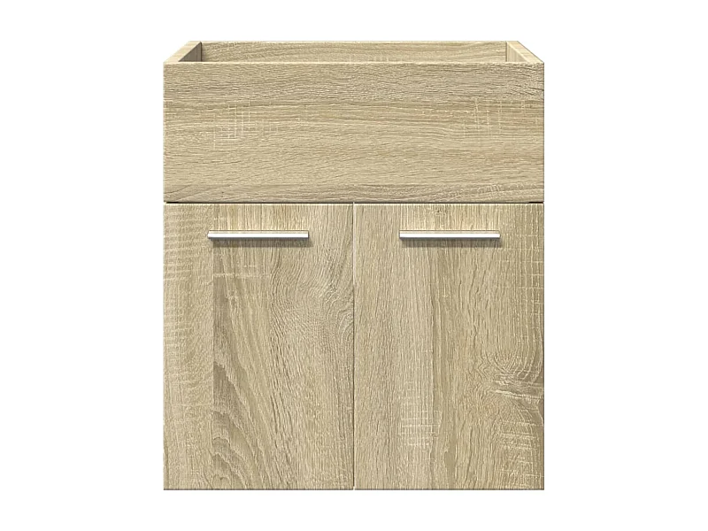 Conjunto de muebles de baño de 4 piezas roble sonoma