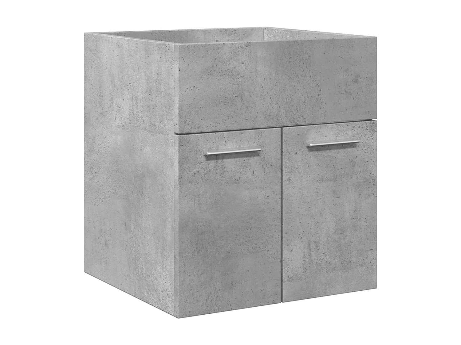 3-teiliges Badmöbel-Set Betongrau