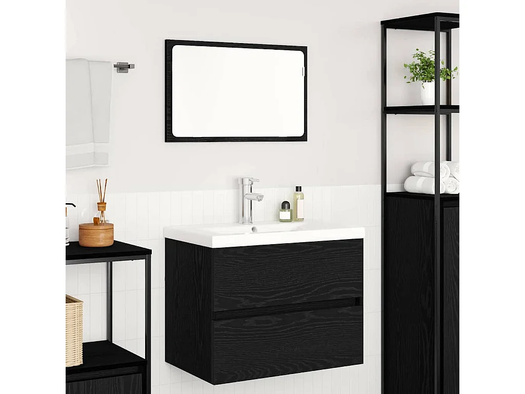Ensemble de mobilier de salle de bain 3 pcs chêne artisanal