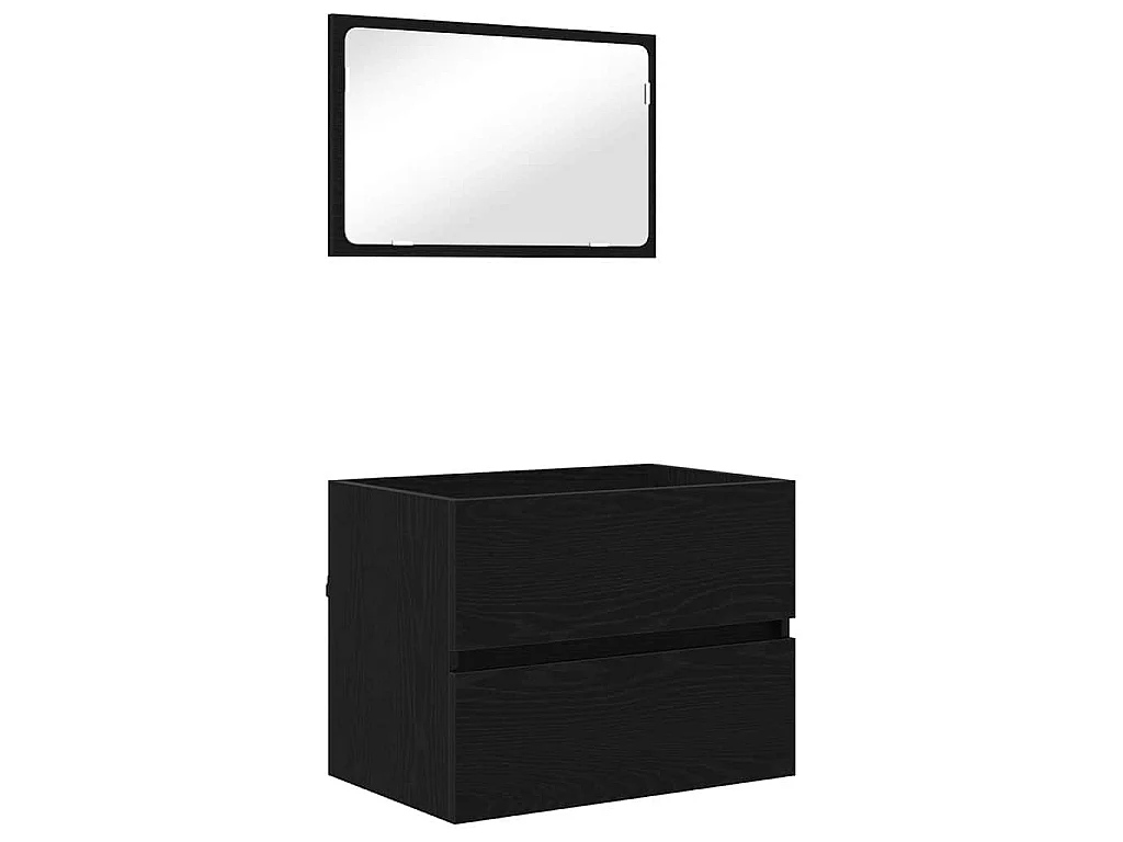 Ensemble de mobilier de salle de bain 3 pcs chêne artisanal