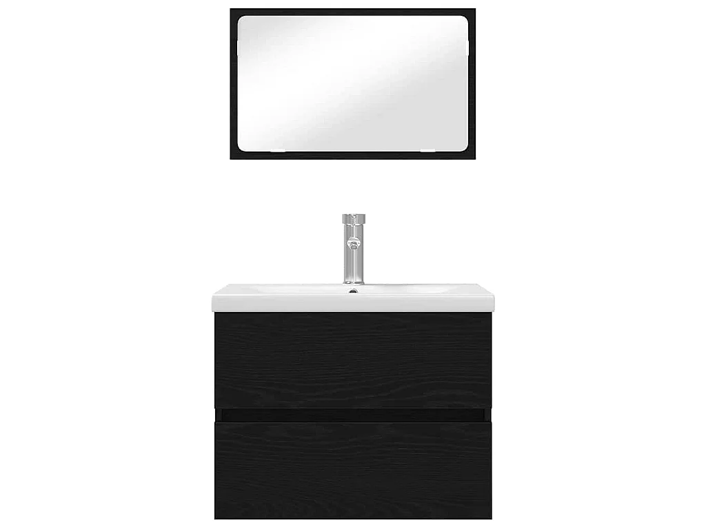 Ensemble de mobilier de salle de bain 3 pcs chêne artisanal