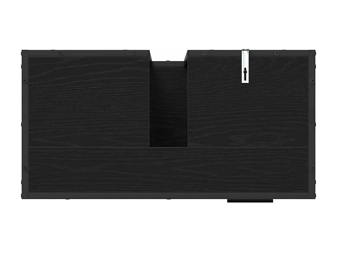 Ensemble de mobilier de salle de bain 2 pcs Chêne noir