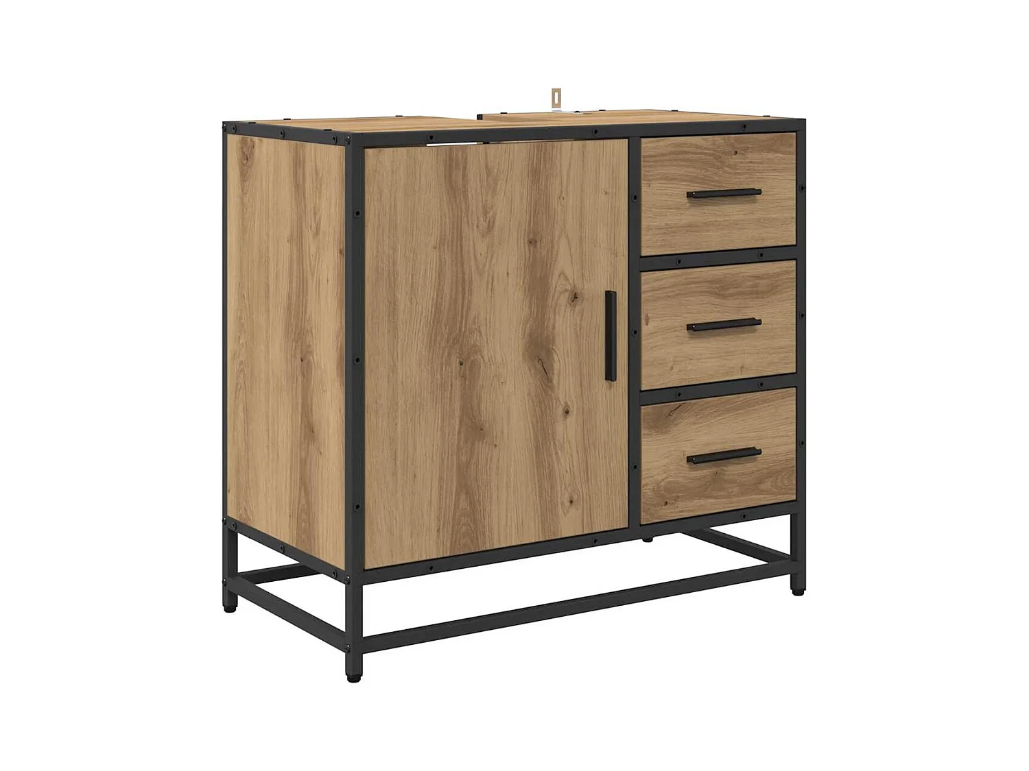 Ensemble de mobilier de salle de bain 2 pcs chêne artisanal