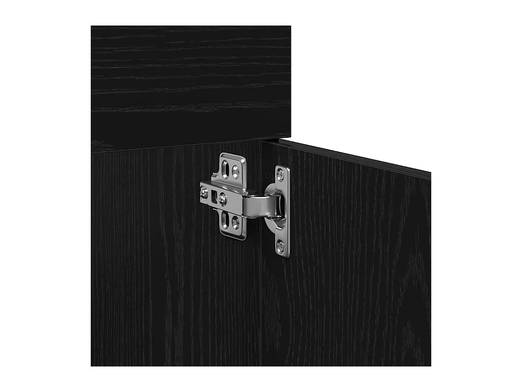 Armoire d'évier Chêne noir 90 x 38.5 x 46 cm Bois d'ingénierie