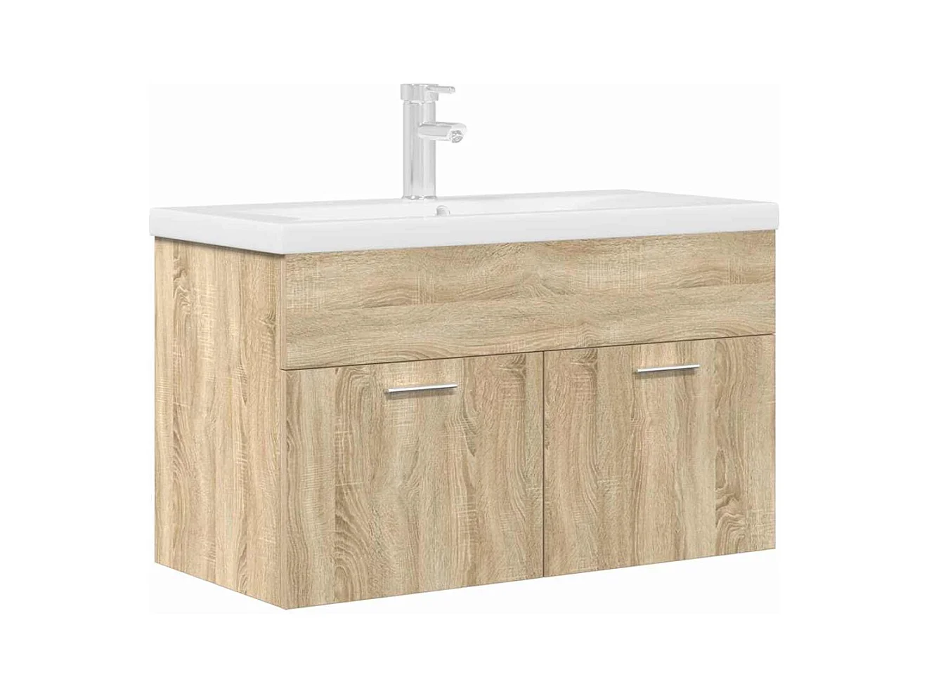 Mueble de baño con lavabo y grifo integrados