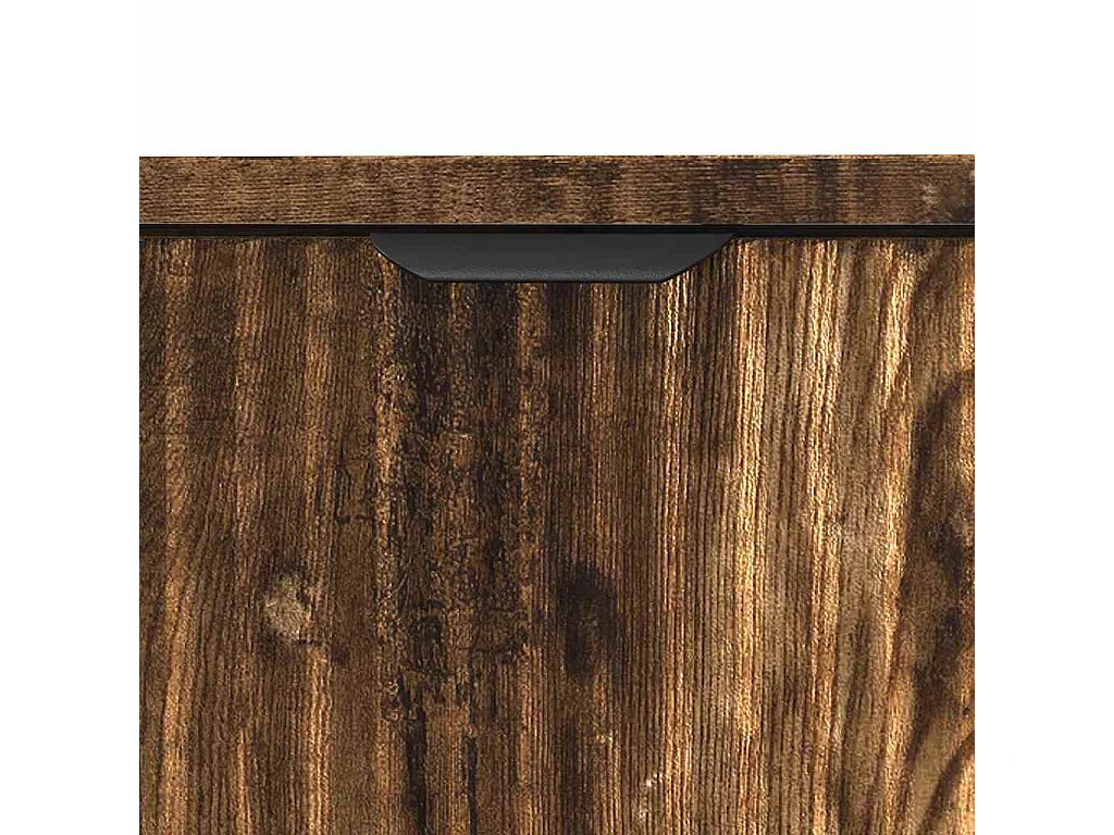 Set di mobili da bagno Plaid 3 pezzi Rovere Fumé