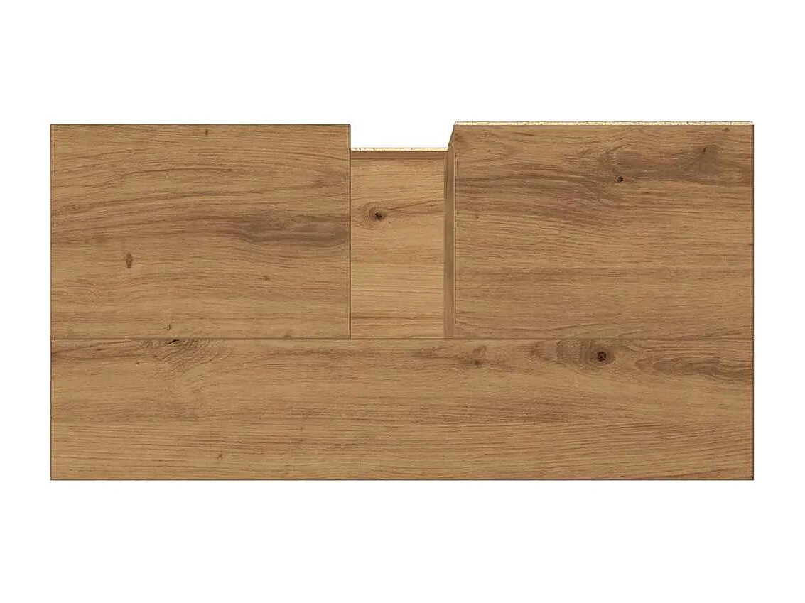 Badkamer wastafelkast handgemaakt eiken 65x33x60 cm