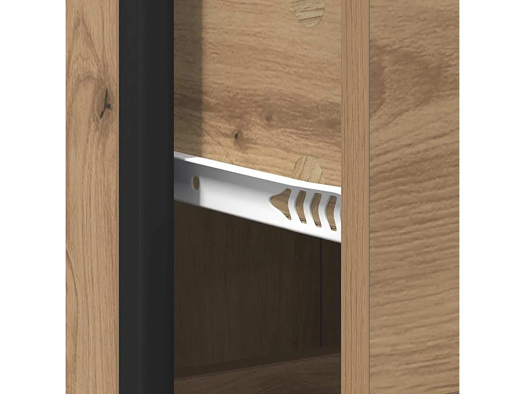 Mueble de baño de roble artesanal 35 x 37,5 x 166 cm