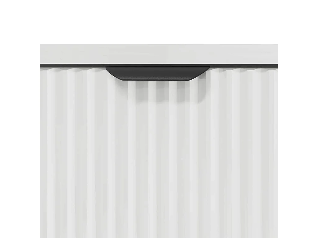 Conjunto de muebles de baño de 3 piezas en blanco brillante