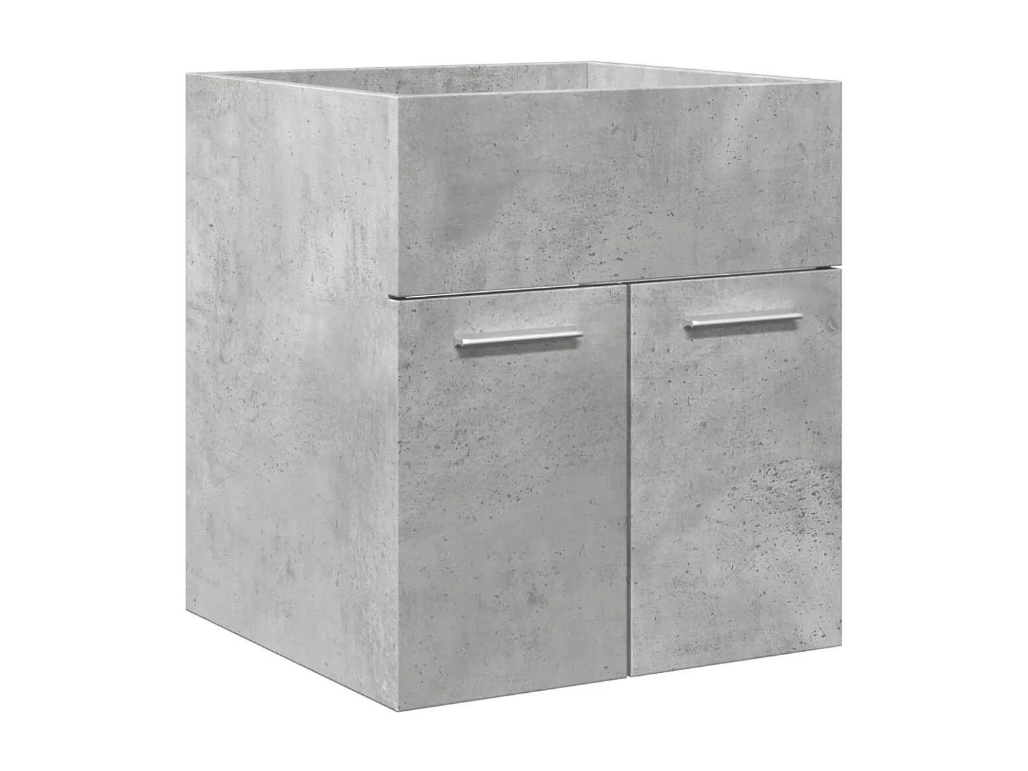 4-teiliges Badmöbel-Set Betongrau