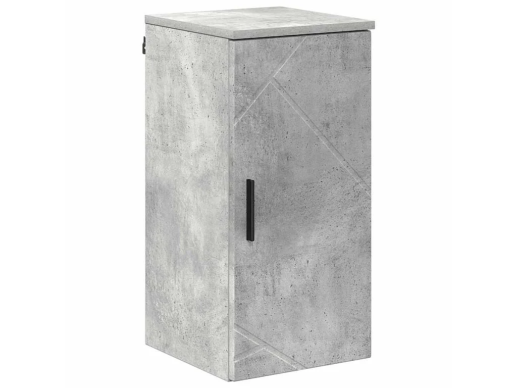 5-teiliges Badmöbel-Set Betongrau