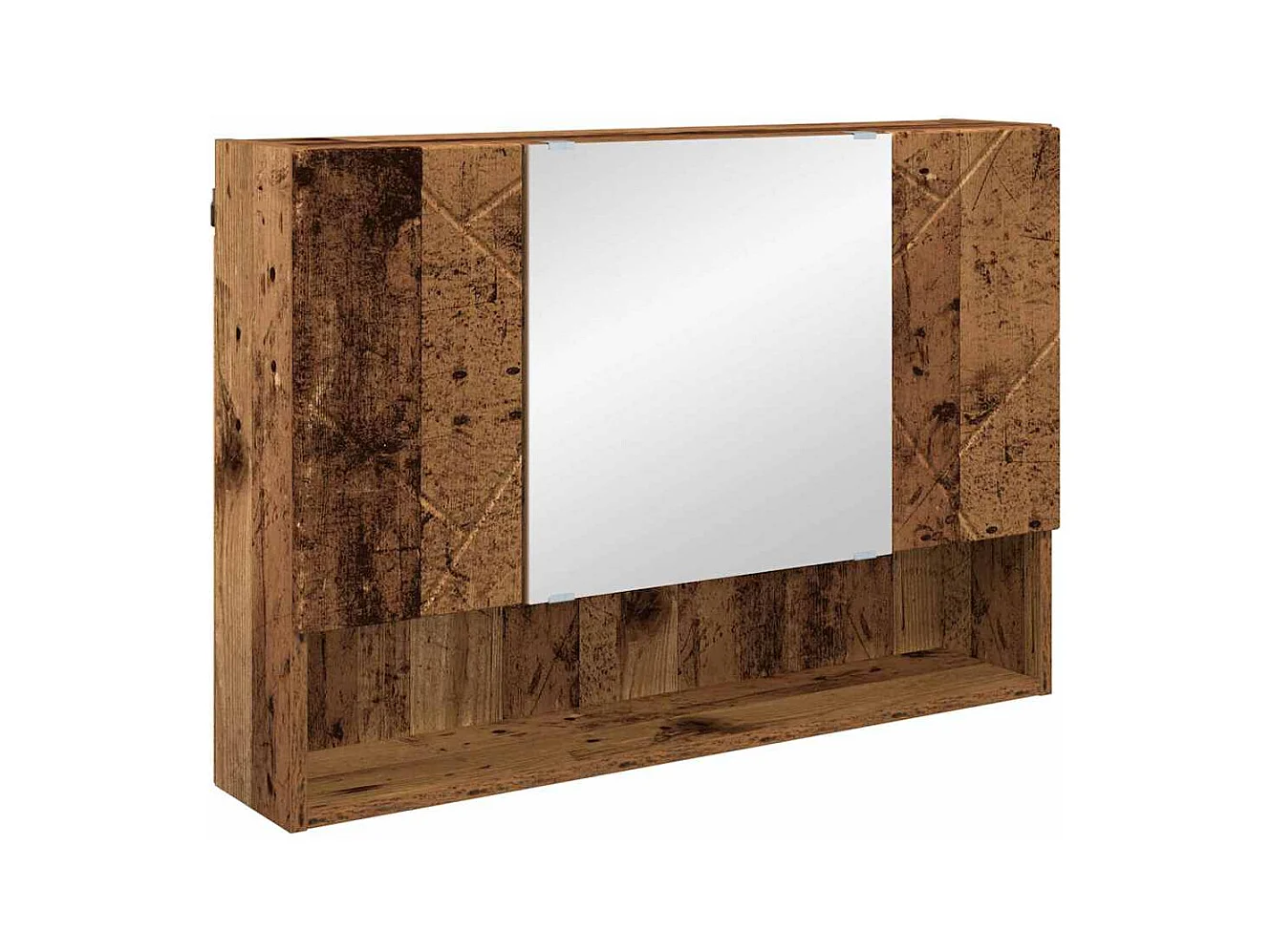 Ensemble de mobilier de salle de bain 4 pcs Bois ancien