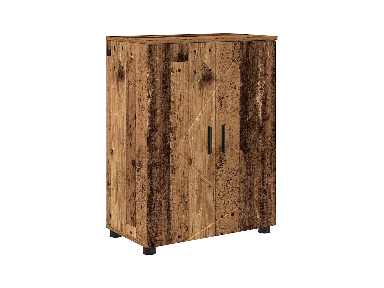 Ensemble de mobilier de salle de bain 4 pcs Bois ancien