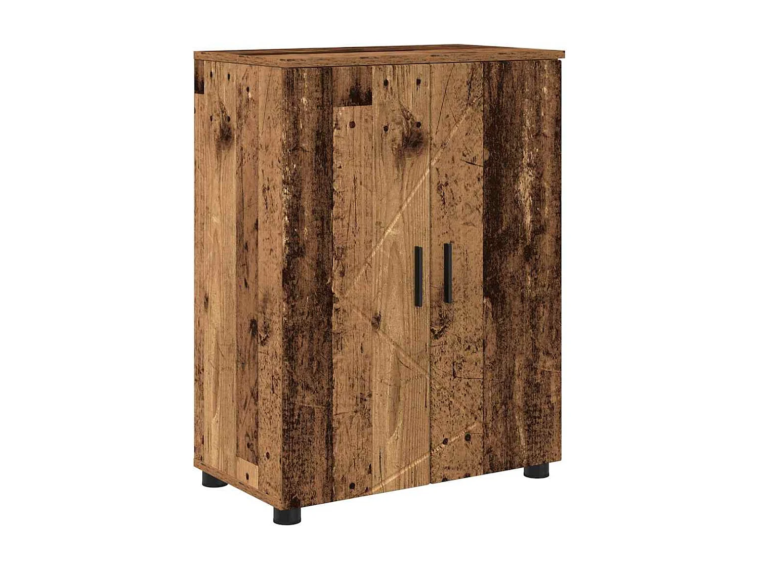 Ensemble de mobilier de salle de bain 4 pcs Bois ancien