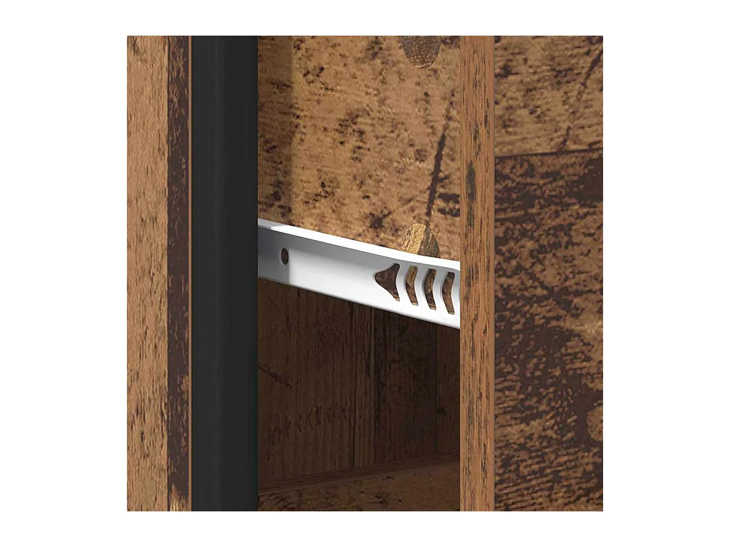 Mobile da bagno in legno antico 35 x 37,5 x 166 cm