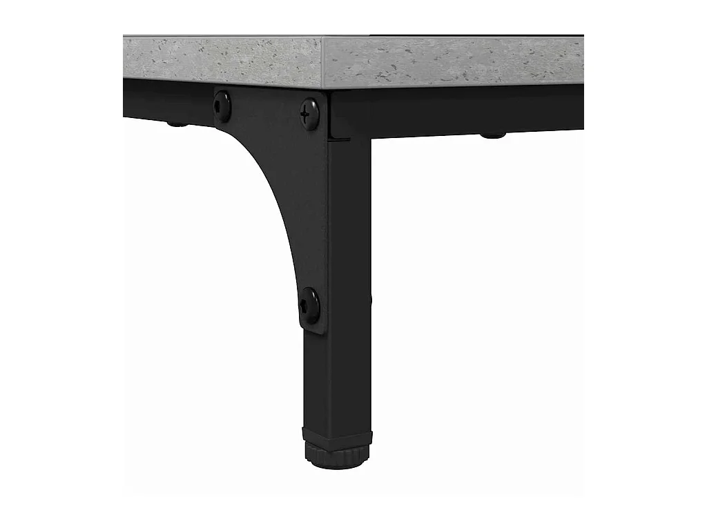 Ensemble de mobilier de salle de bain Plaid 2 pcs Gris béton